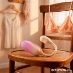NexEgg Huevo Vibrador Silicona Doble capa App Beige/Rosa - Imagen 10