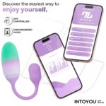 NexEgg Huevo Vibrador Silicona Doble capa con App Lila/Pistacho - Imagen 2