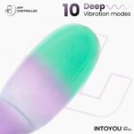 NexEgg Huevo Vibrador Silicona Doble capa con App Lila/Pistacho - Imagen 6
