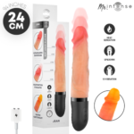 JEAN VIBRADOR UP&DOWN CON EFECTO CALOR 24 CM -Ø- 3.8 CM