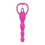 Cadena Anal con Vibración Rosa