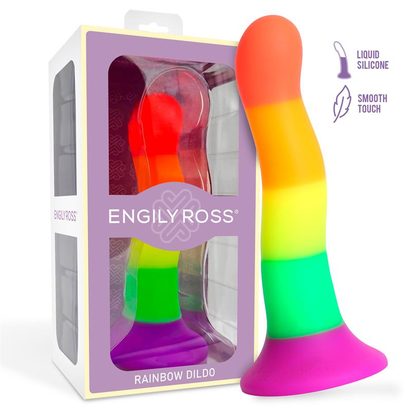 dildo-color-arcoiris-lgbt-18-cm Dildo Color Arcoiris LGBT 18 cm - Imagen 1
