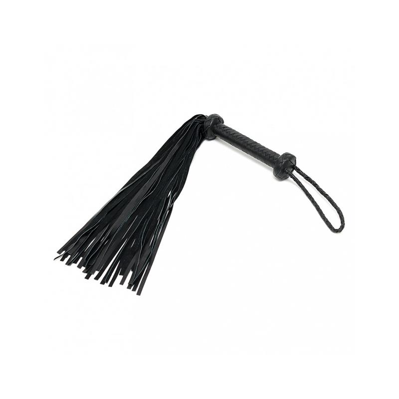 flogger-trenzado-cuero-negro Flogger Trenzado Cuero Negro - Imagen 1