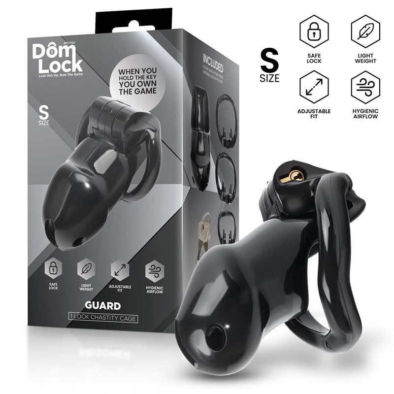 guard-jaula-para-el-pene-con-candado-interno-talla-s Guard Jaula para el Pene con Candado Interno Talla S - Imagen 1