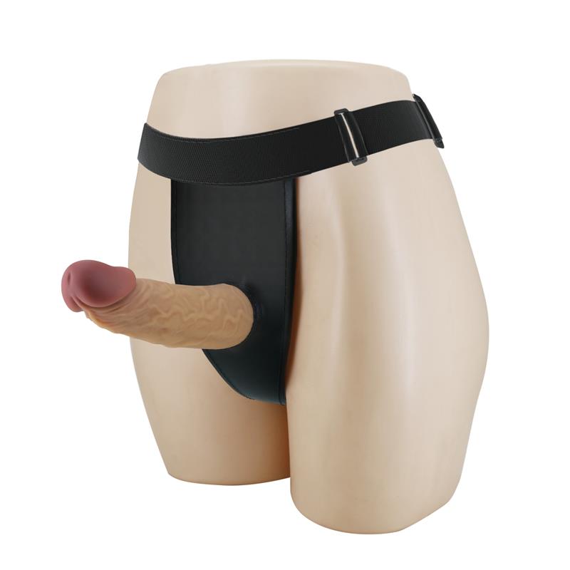 houston-arnes-universal-ajustable-con-dildo-hueco Houston Arnés Universal Ajustable con Dildo Hueco - Imagen 1