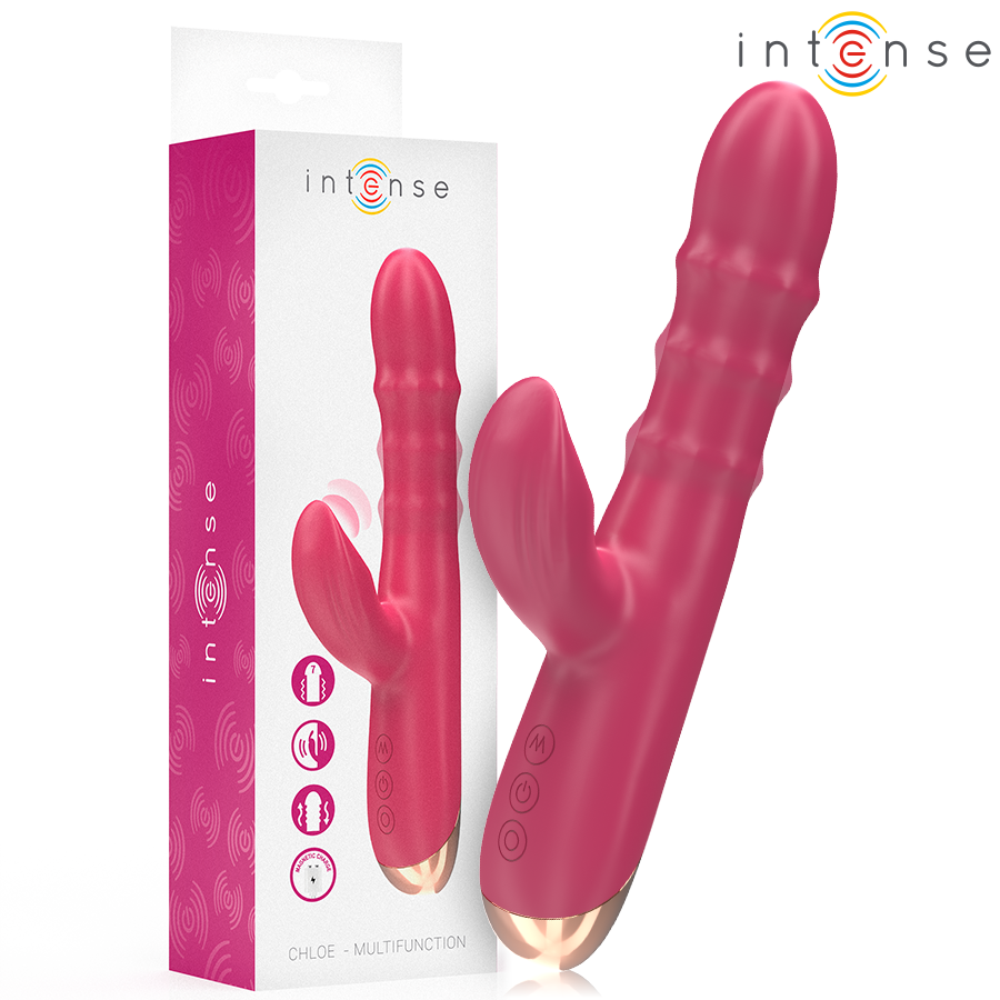 img_214013_f87c28176681abddc84dced918be0989_1 INTENSE - CHLOE VIBRADOR MULTIFUNCIÓN 3 EN 1 ROJO - Imagen 1