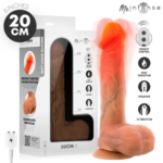 MR INTENSE - LOGAN DILDO VIBRADOR SILICONA CON EFECTO CALOR Y CONTROL REMOTO 20 CM -Ø- 4.1 CM