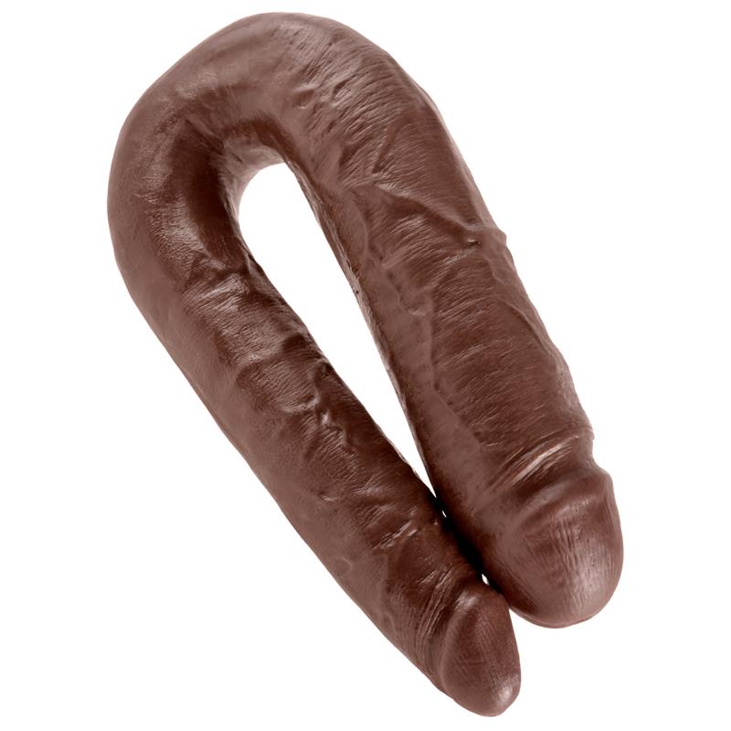 king-cock-pene-doble-penetracion-grande-color-marron King Cock Pene Doble Penetración Grande - Color Marrón - Imagen 1