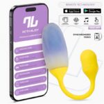 NexEgg Huevo Vibrador Doble Capa Silicona App Amarillo/Púrpura