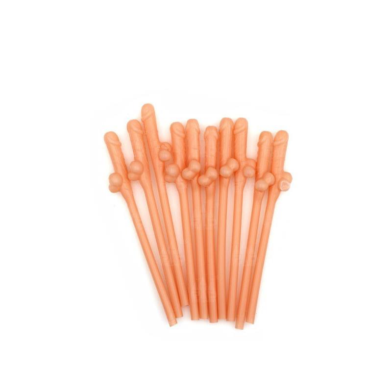pajitas-forma-de-pene-10-unidades Pajitas forma de Pene 10 unidades - Imagen 1