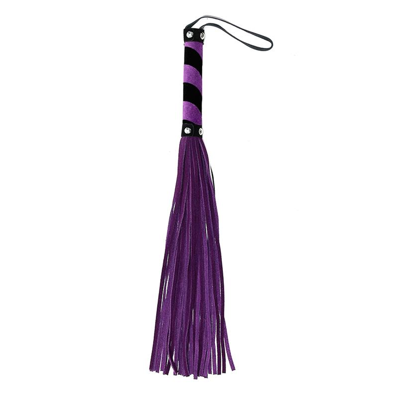 rimba-bondage-play-flogger-44-cm Flogger Morado 44 cm - Imagen 1