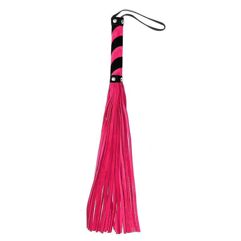rimba-bondage-play-flogger-44-cm Flogger Rosa 44 cm - Imagen 1