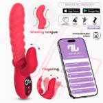 Tingly Vibrador con Finger y Movimiento Waving con APP