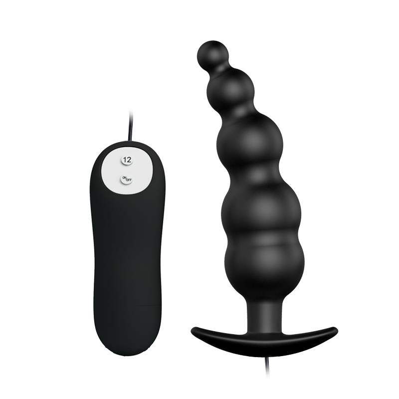 vibrador-anal-burbujas-negro-con-control-remoto Vibrador Anal Burbujas Negro con Control Remo cl70 - Imagen 1