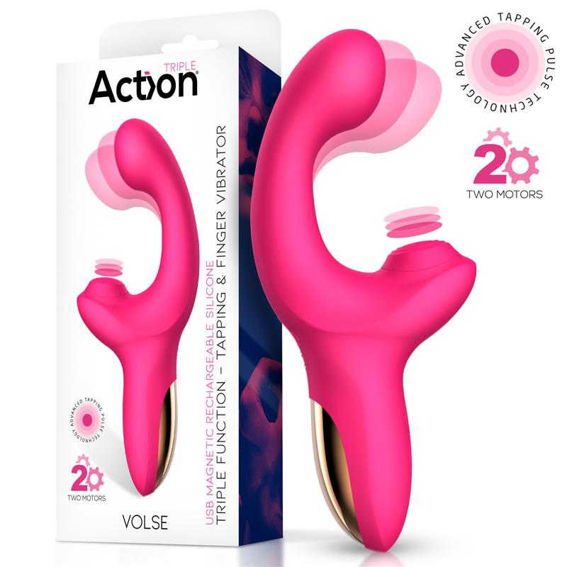 volse-vibrador-triple-funcion-con-finger-y-pulsacion-tapping Volse Vibrador Triple Función con Finger y Pulsación Tapping - Imagen 1