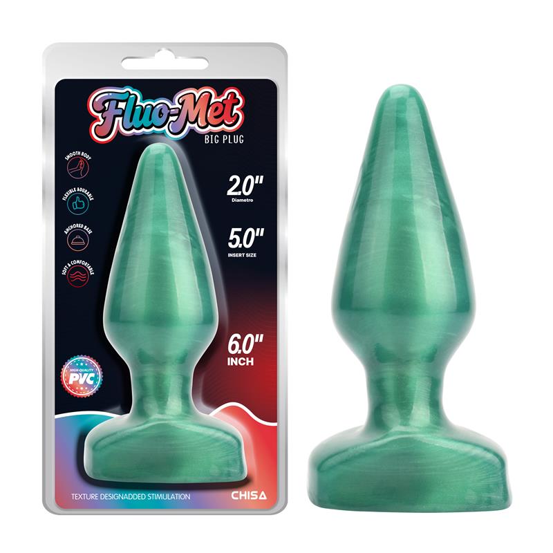 big-plug-plug-anal-verde-6-155cm Big Plug Plug Anal Verde 6 - 15.5cm - Imagen 1