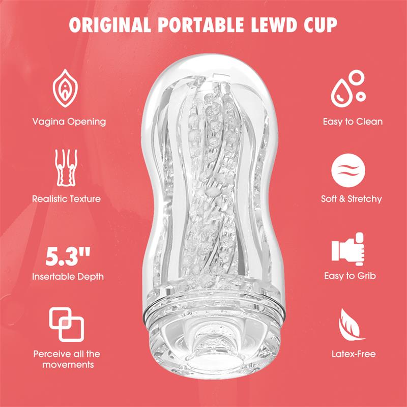 original-portable-lewd-cup-masturbador Original Portable Lewd Cup Masturbador - Imagen 1
