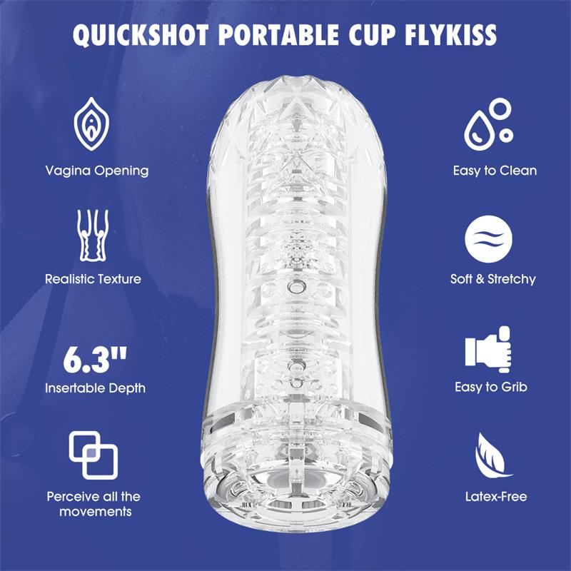 quickshot-portable-cup-flykiss-masturbador Quickshot Portable Cup Flykiss Masturbador - Imagen 1