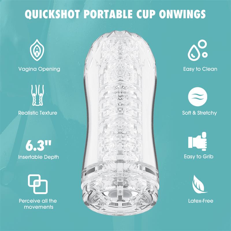 quickshot-portable-cup-onwings-masturbador Quickshot Portable Cup Onwings Masturbador - Imagen 1