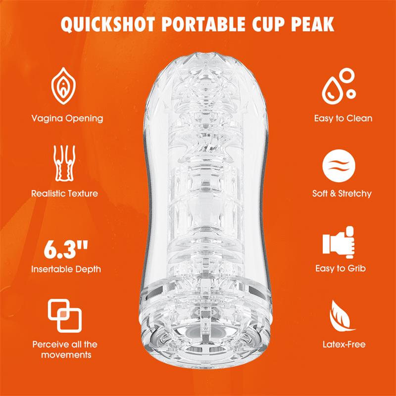 quickshot-portable-cup-peak-masturbador Quickshot Portable Cup Peak Masturbador - Imagen 1