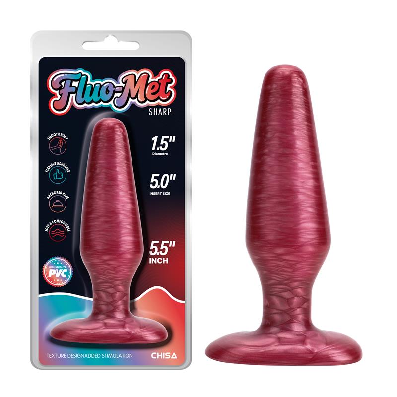 sharrp-red-plug-anal-rojo-55-139-cm Sharrp Red Plug Anal Rojo 5.5 - 13.9 cm - Imagen 1