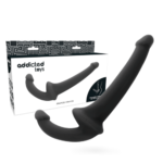 DILDO CON ARNÉS SIN SUJECIÓN NEGRO