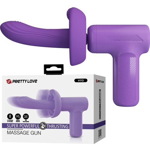 img_228586_16b6bd26405f70019dcee70368d4304e_20 VITO PISTOLA DE MASAJE CON EMPUJE 5 MODOS MORADO - Imagen 1
