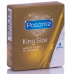 PRESERVATIVOS KING MS LARGOS Y ANCHOS 3 UNIDADES