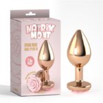 Plug Anal con Joya de Rosa Color Rose Talla M
