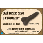 Chocolatina chocolate puro forma de pene (200 g)