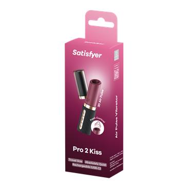 Deep Kiss es un estimulador compacto y discreto con diseño tipo pintalabios SATISFYER Deep Kiss Air Pulse Vibrator - Imagen 1
