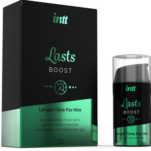 Lasts de INTT es un potente gel diseñado especialmente para prolongar la erección retrasando así la eyaculación.Gracias a su composición de clavo y extracto de menta INTT Lasts – Gel prolongador para hombre - Imagen 1