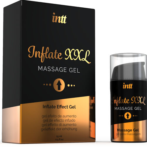 Inflate XXL de INTT es un potente gel diseñado especialmente para aportar sensación de firmeza y volumen al pene.Gracias a su composición vasodilatadora GEL ÍNTIMO PARA AUMENTAR ERECCIÓN Y TAMAÑO PENE - Imagen 1