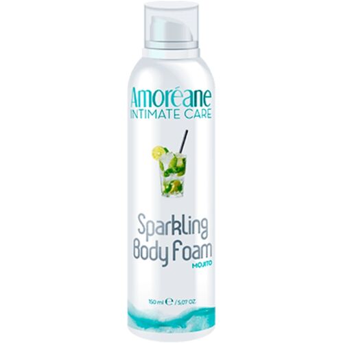 Sparkling Mojito es una espuma de masaje hidratante con efecto crujiente y un aroma seductor. Al entrar en contacto con la piel Amoreane Sparkling Mojito – Espuma corporal masajeadora (150 ml) - Imagen 1