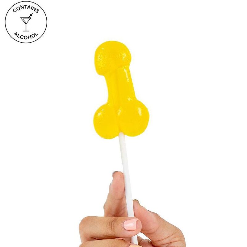 Ñam Piruleta de gominola en forma de pene sabor piña colada (con alcohol) - Imagen 1