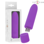 Symone – Bala vibradora recargable por USB, 8 vibraciones (Intense, 10 x 2,2 cm)