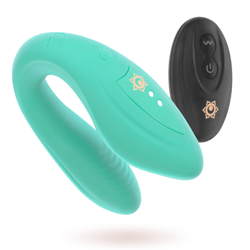 Bienvenido a un nuevo mundo de placer! Además de las vibraciones KAMA CONTROL REMOTO PARA PAREJAS AQUA - Imagen 1