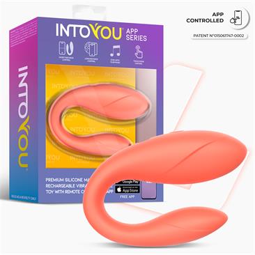 Juguete para parejas de Intoyou® App Series con diseño compacto INTOYOU APP SERIES Juguete para Parejas con APP Flexible Salmon - Imagen 1