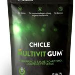 Wug Gum - Multivit Chicle Vitamina C, H, D, Betacaroteno, Licopeno Y Té Verde 10 Unidades
